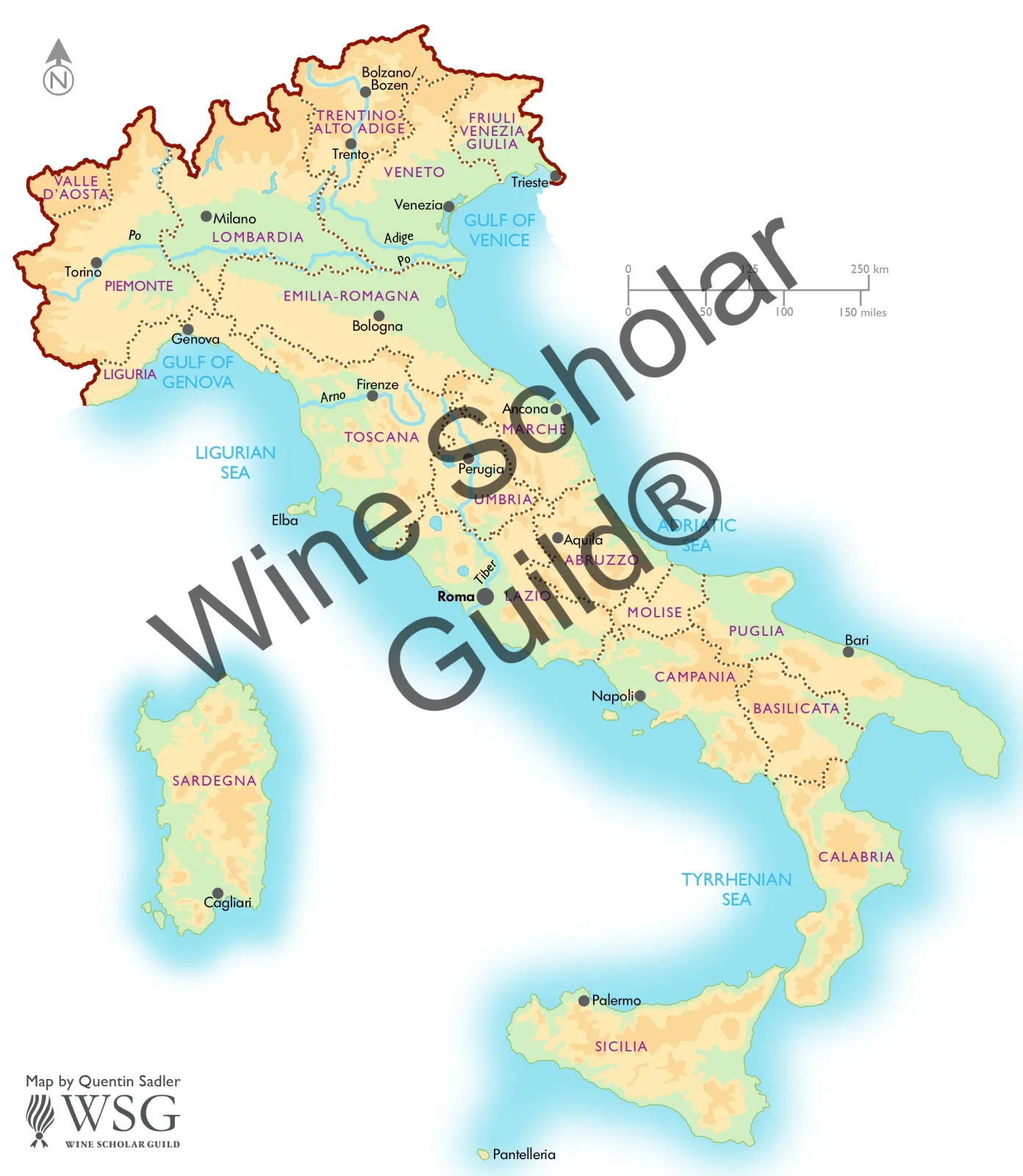 Italy Topography by Wine Scholar Guild Italy Topography by Wine Scholar Guild