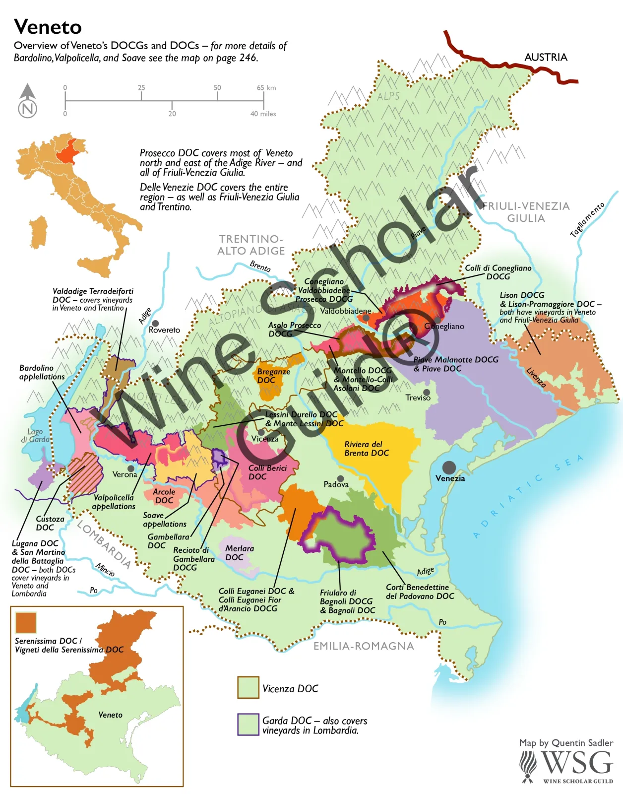 Veneto Wine Map by Wine Scholar Guild Veneto Wine Map by Wine Scholar Guild