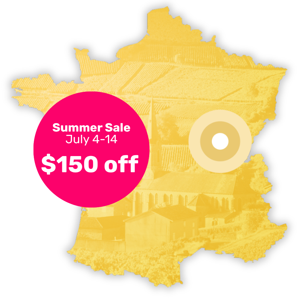 Map of France highlighting the Bourgogne region