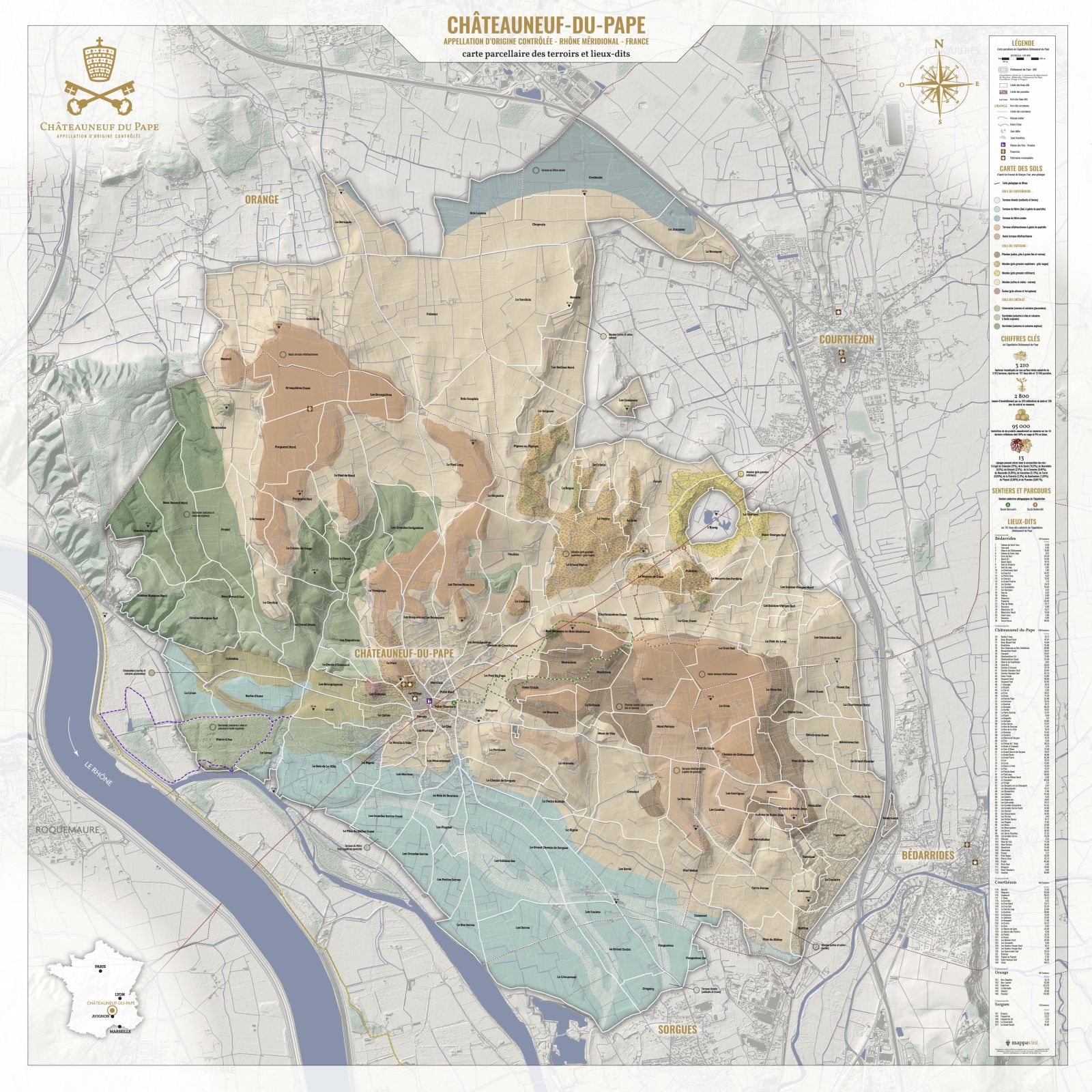 Châteauneuf soil map. 