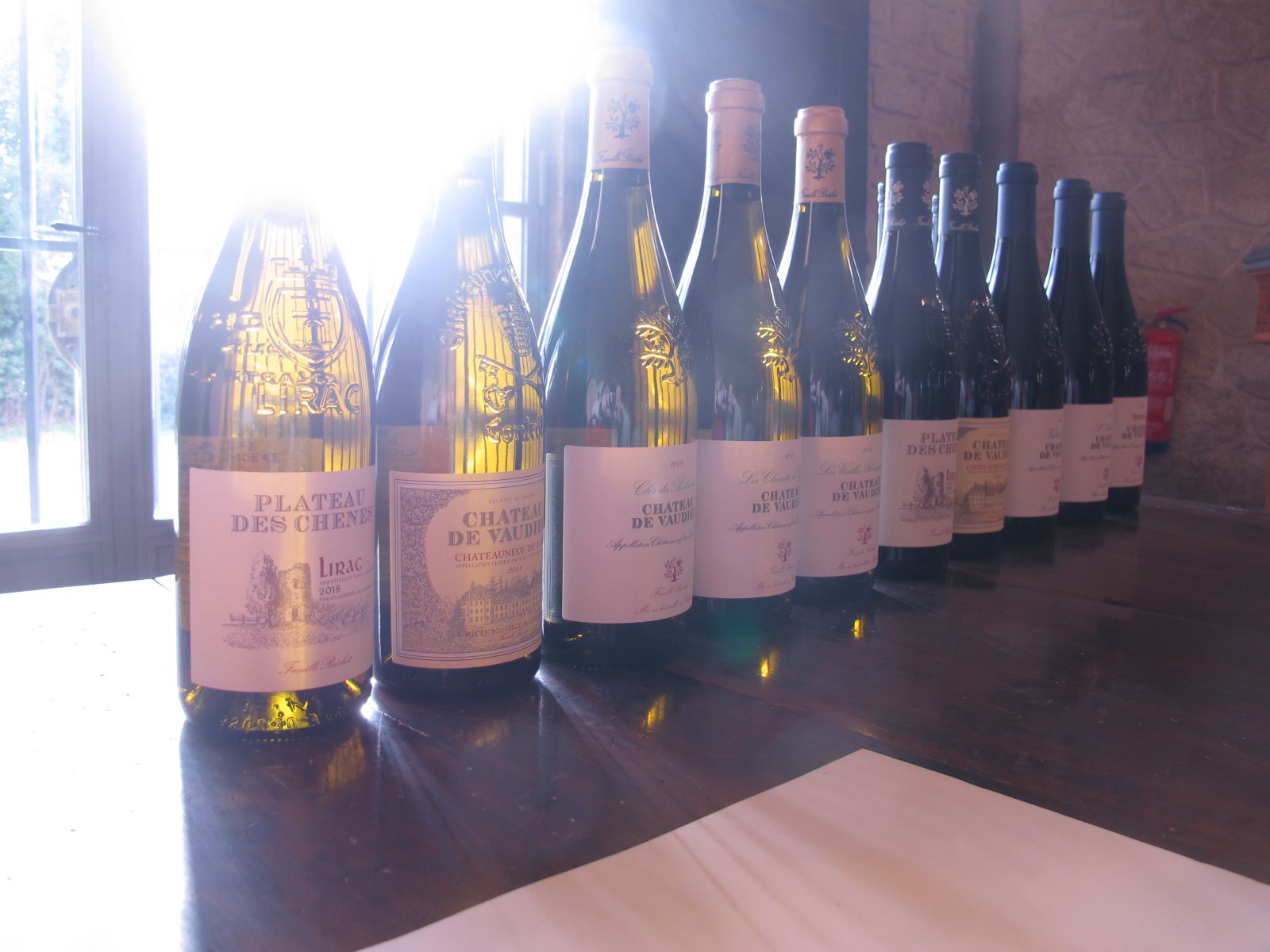 The whites of Château de Vaudieu.