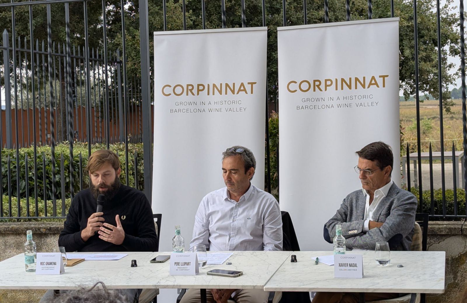 Roc Gramona, Pere Llopart, Xavier Nadal. Credit: Corpinnat
