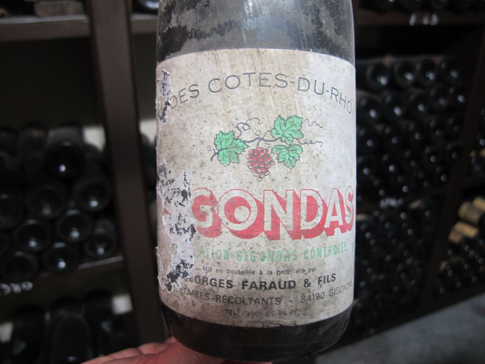 Domaine du Cayron Gigondas 1971 – still going strong. Credit: Matt Walls
